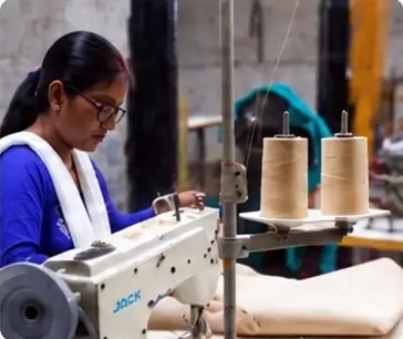 Stitching — Trenova Exim bag factory, Kolkata