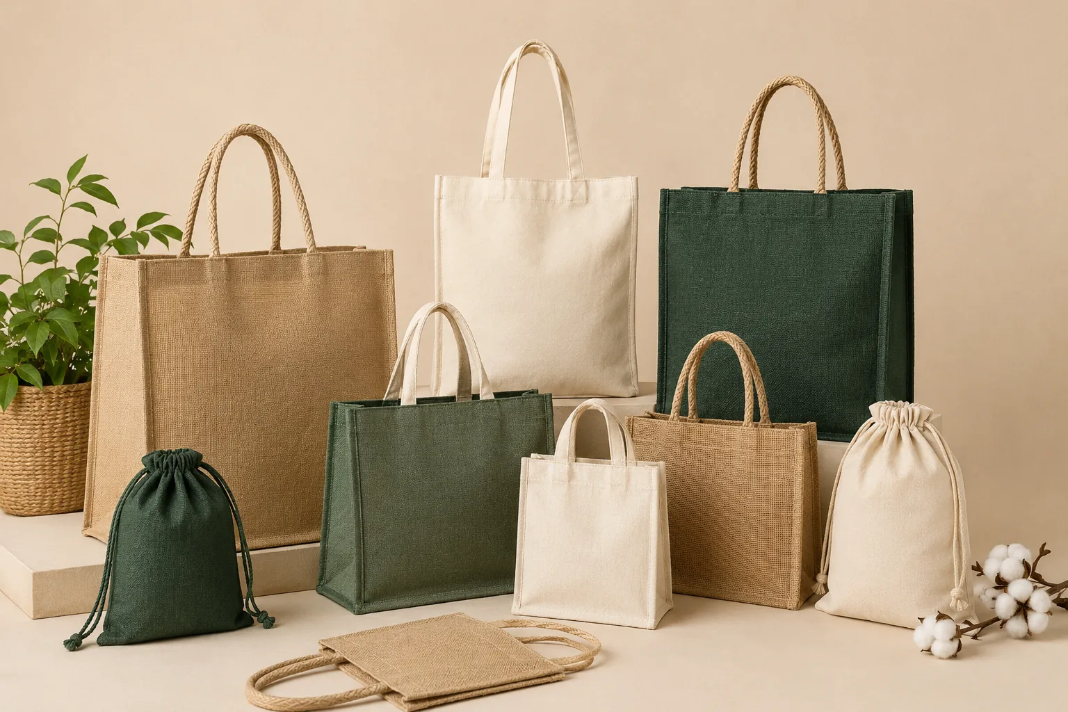 Bags manufactured at the Trenova Exim factory in Kolkata