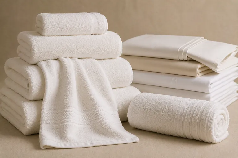 Cotton terry towels and bed sheets for hotels and retail